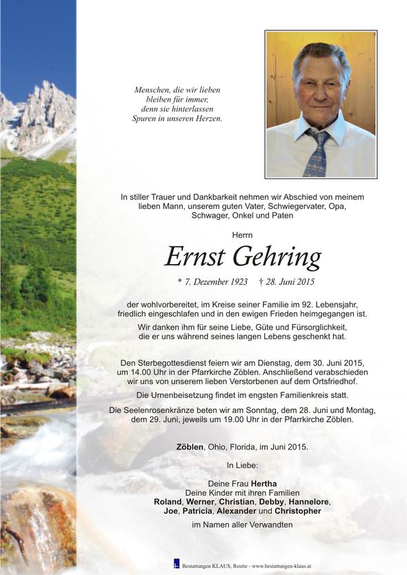 Ernst Gehring